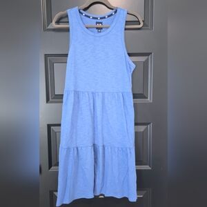 GAP Periwinkle Tiered Tank Midi Dress